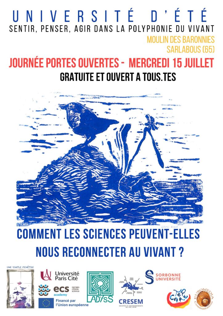 Affiche portes ouvertes - Université d'été